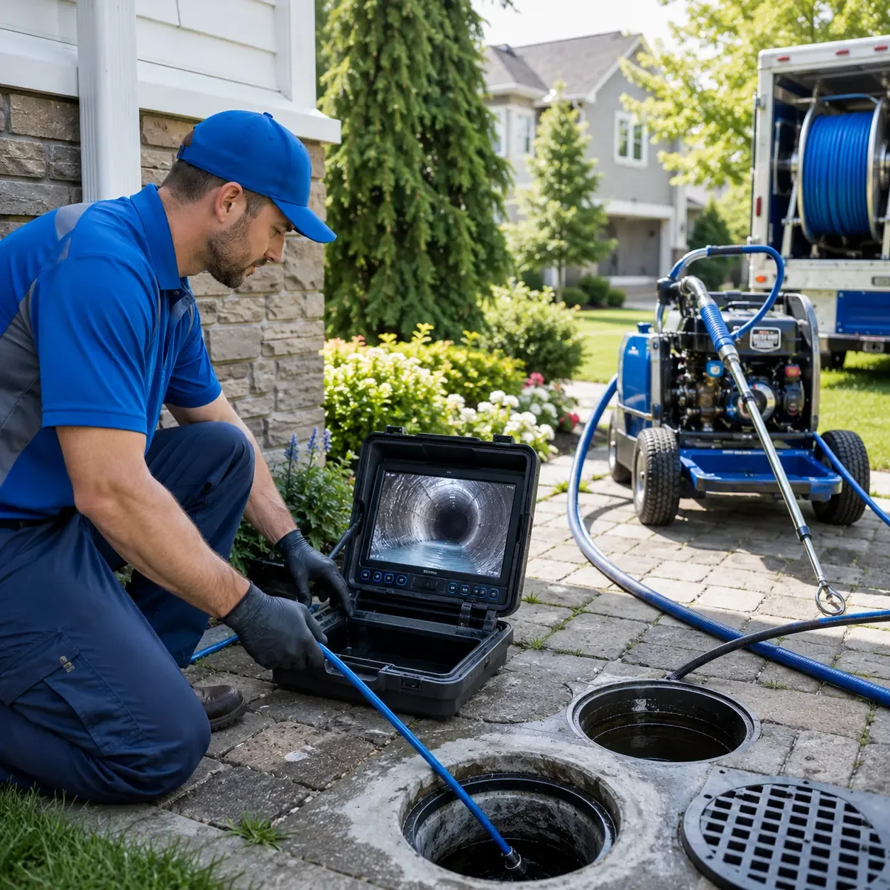 Outdoor drain cleaning professionals serving Bellaire, OH
