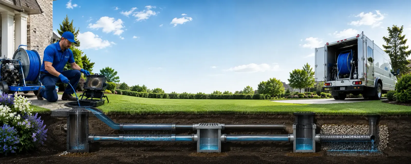 Outdoor drain cleaning information for Bellaire, OH